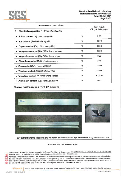 Chứng nhận chất lượng sản phẩm